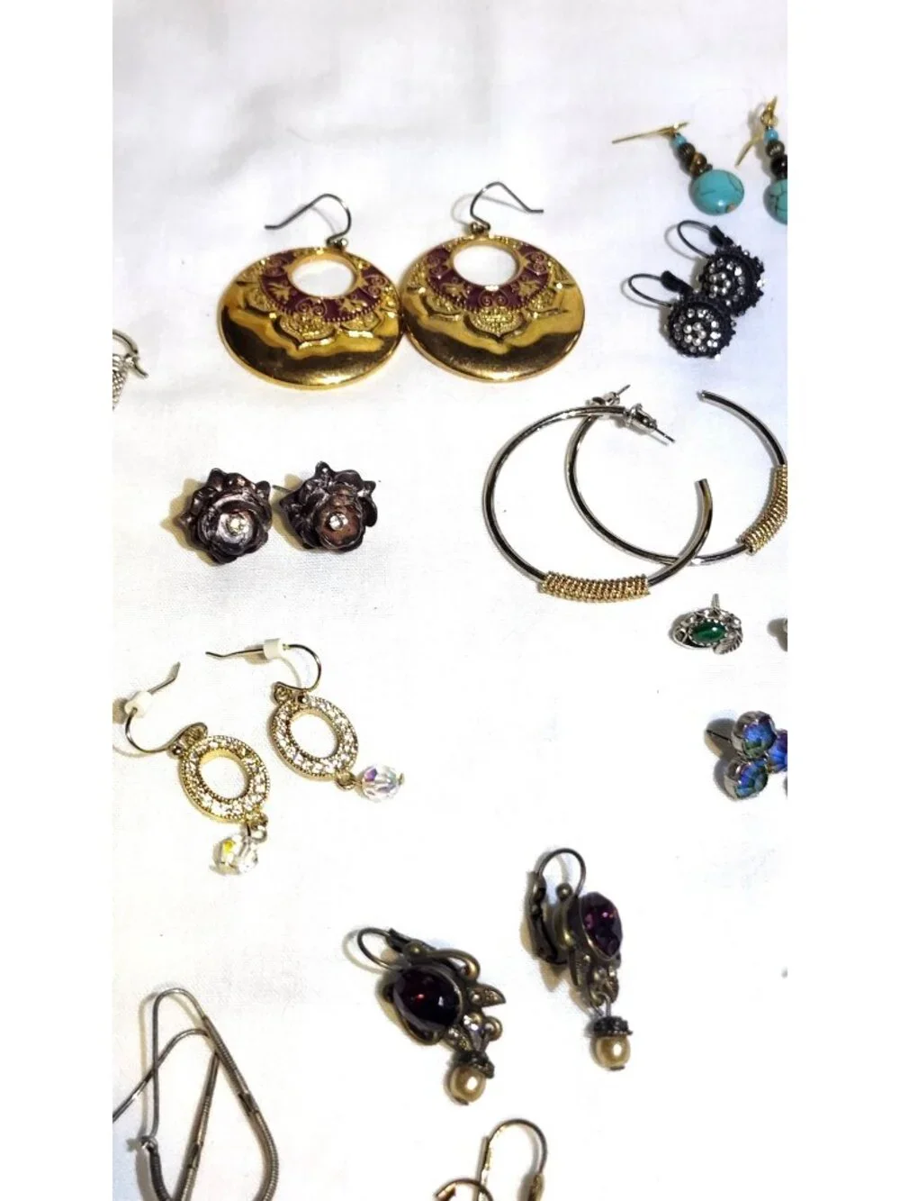 Vintage & Modern Pierced Earrings Lot - 21 Pairs Joan Rivers Kirks Folly TAT 925